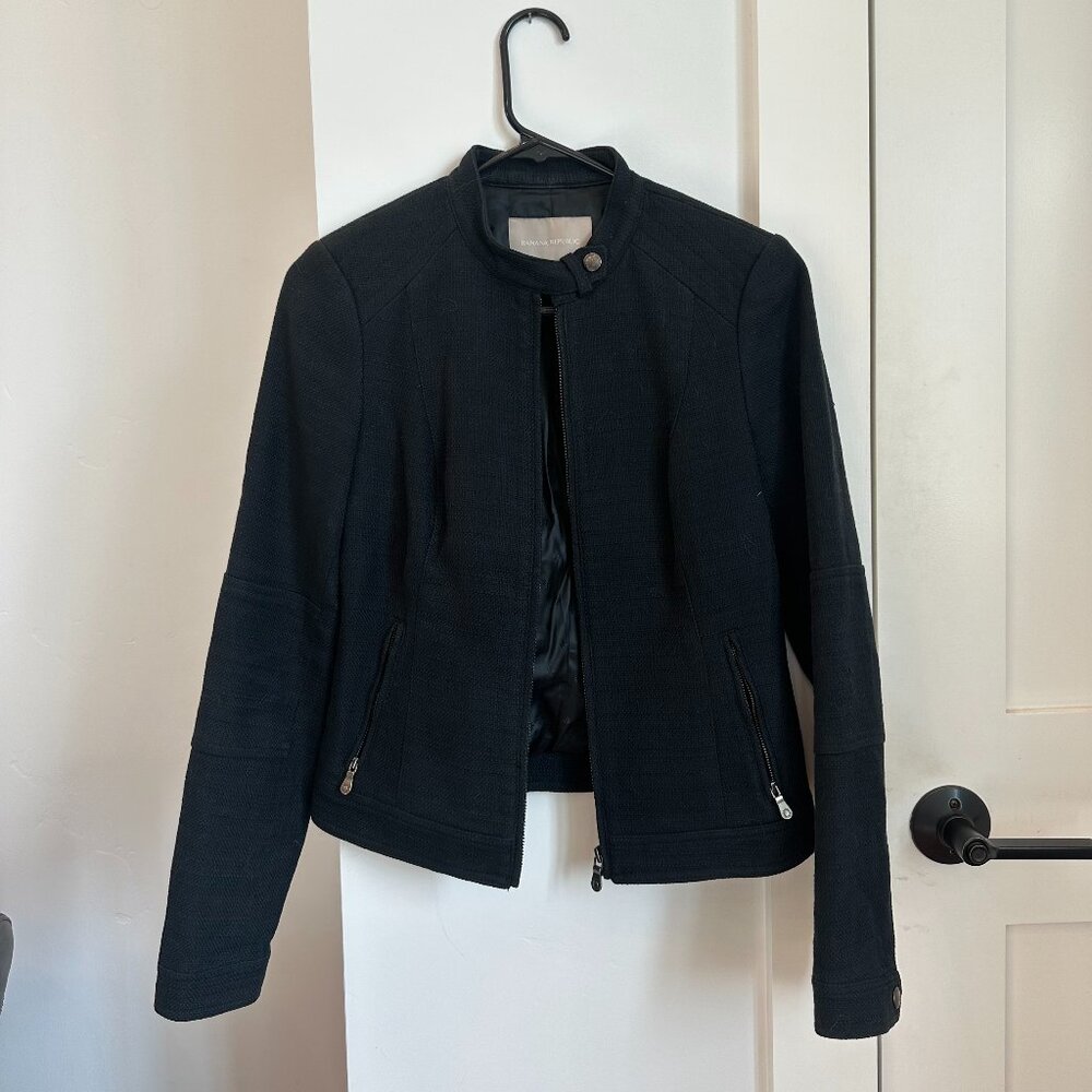 Banana Republic Woven Black Jacket